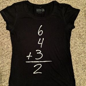 Womens Black Baseballism SS tshirt L